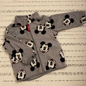 Disney x H&M 6M baby Mickey Mouse fleece full zip